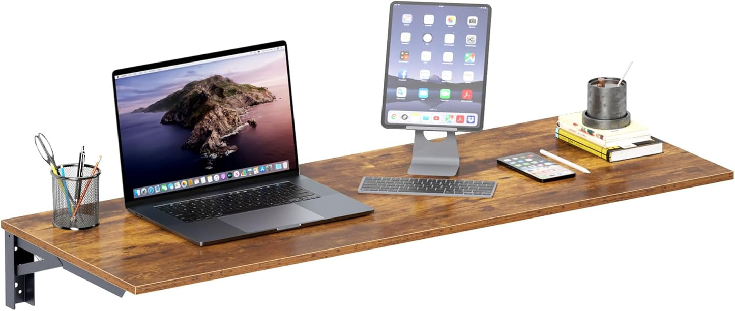 Need Fold Wall Mounted Table Folding Workbench Length 47.2" Width 20" Perfect Addition to Garage & Shed/Home Office/Laundry Room/Home Bar/Kitchen & Dining Room AC15BB(12050)