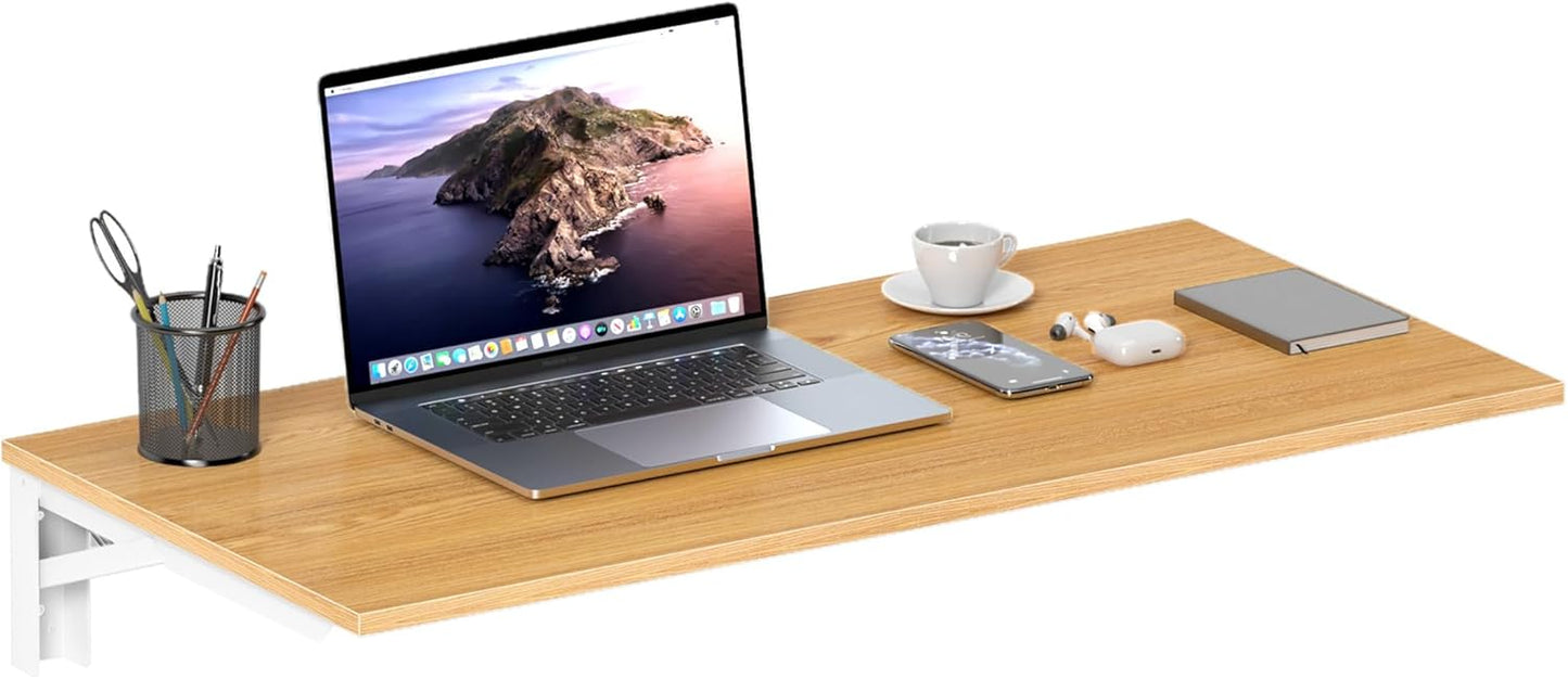 Need Fold Wall Mounted Table Folding Workbench Length 47.2" Width 20" Perfect Addition to Garage & Shed/Home Office/Laundry Room/Home Bar/Kitchen & Dining Room AC15BB(12050)